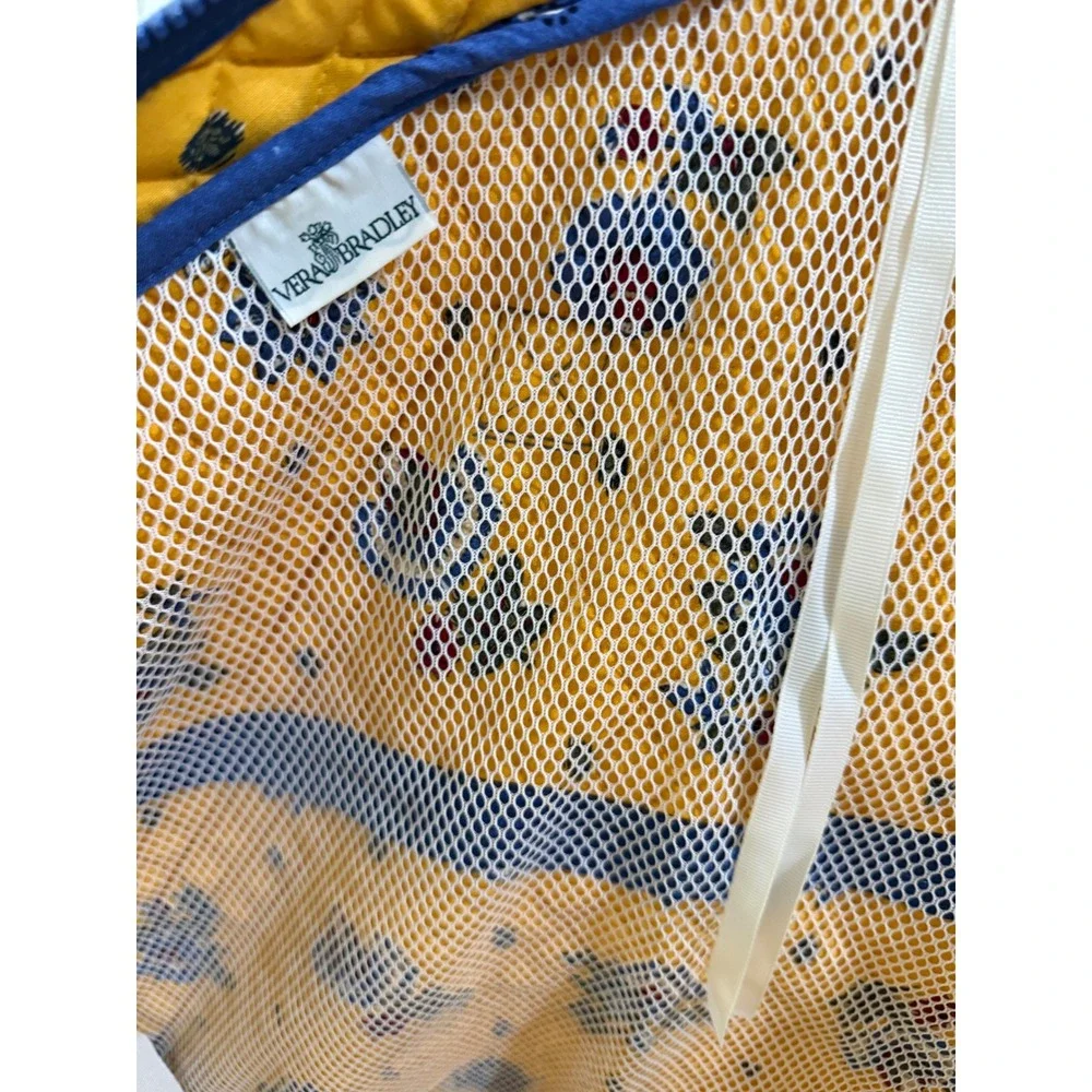Vera Bradley Garment Bag French Blue Quilted Floral Travel Suit Dress Cover NWT